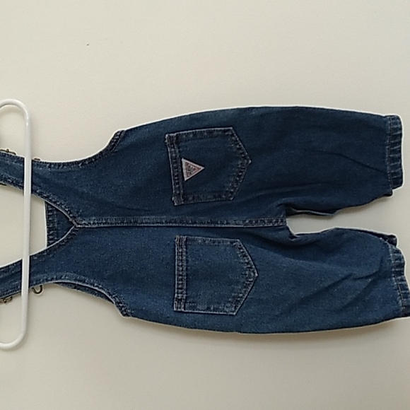 Guess Bottoms Vintage Baby Guess Blue Jean Overalls 6m 0 Cotton Usa